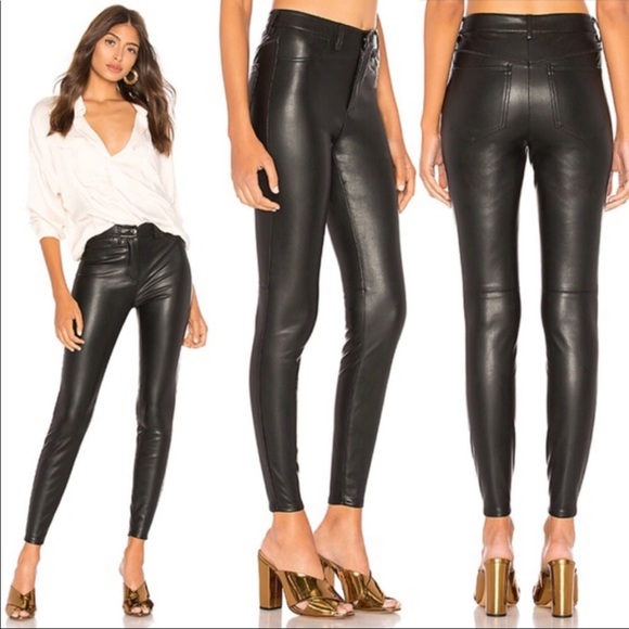 Free People Pants - NWOT Free People Vegan Leather Hi-Rise Skinny Pant